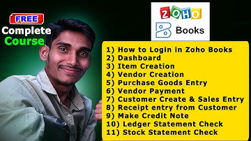 Zoho Books Complete Course in one video 