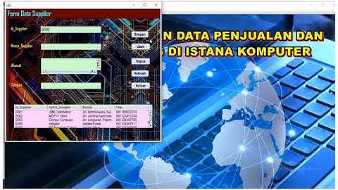 "Contoh Program Aplikasi Sederhana Pengolahan Data" Menggunakan Java Netbens dan MySQL Database