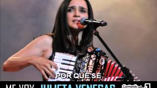 ME VOY  KARAOKE CON LETRA - JULIETA VENEGAS - KARAOKES CANTO TAC