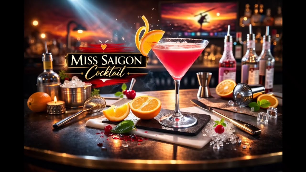 The best Signature Cocktail Miss Saigon #cocktail #cocktailrecipe #drinks 