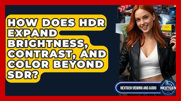 How Does HDR Expand Brightness, Contrast, And Color Beyond SDR? - NextGen Viewing and Audio