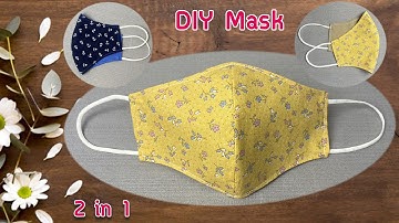 Very Easy New Style 2 iN 1, Diy Face Mask Sewing Tutorial, How to Make Face Mask At Home #diymask