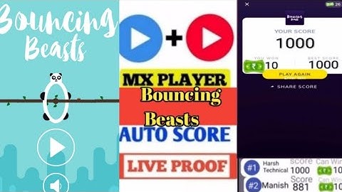 mx player game Bouncing Beasts, Bouncing Beasts Game Hack, Bouncing Beasts unlimited Score Win Trick