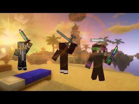 OS 3 PATETAS DO BEDWARS!! - MINECRAFT (Vídeo Com Inscrito)