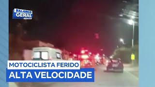Acidente entre carro e moto deixa homem ferido em Araruama (RJ)