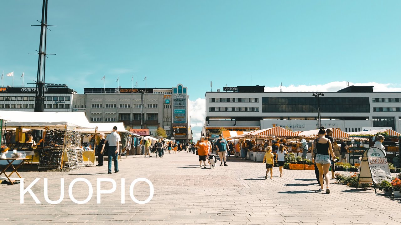 4K | Kuopio city walk