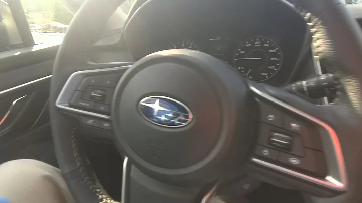 Setting up facial recognition for the 2020 Subaru Outback.