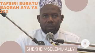 TAFSIRI SURATU BAQRAH AYA YA 273. #SHEKHE MSELEMU ALLY screenshot 4