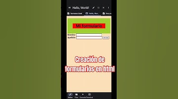 Tutorial cómo crear formularios en html desde Android | Vscode Android. #programming #html