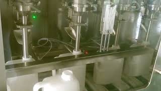 5L 10L big container bottles labeling weighing filling capping carton packing line