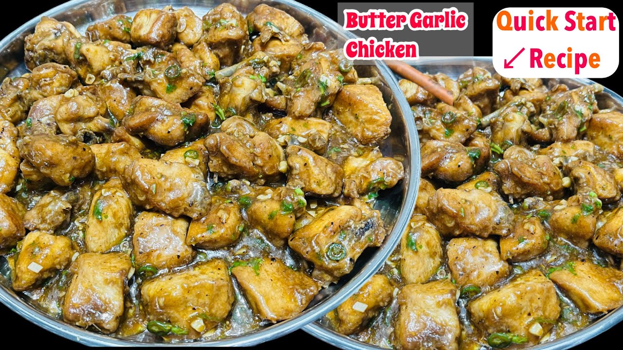 Restaurant style Butter Garlic Chicken recipe | Super Tasty & Quick Chicken Starters Recipe | 