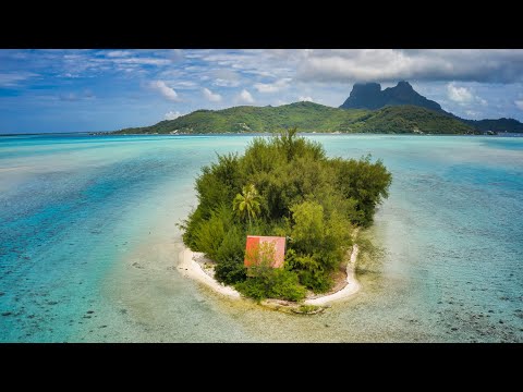 Motu Moute: Small private island in Bora Bora (French Polynesia)