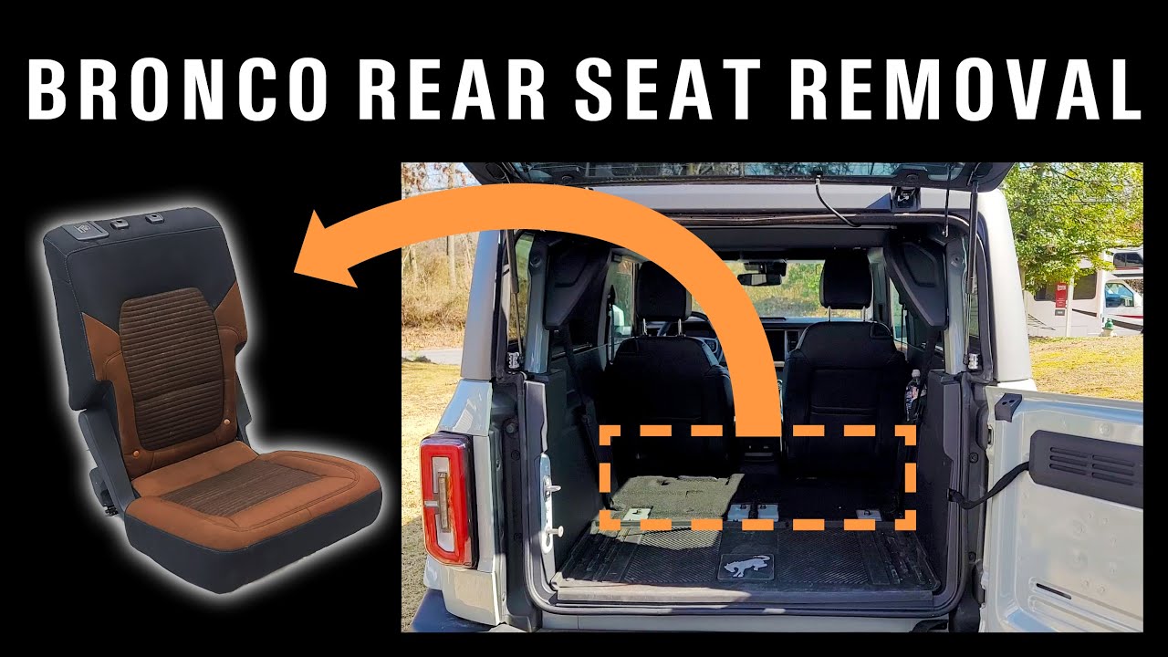 Снятие заднего сиденья Ford Bronco и обход неисправности датчика ремня безопасности (2021-2024)