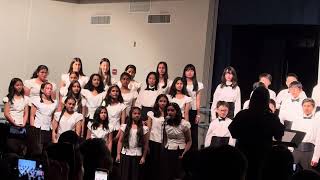 Saesha solo performance at Kennedy Middle School Choir performance 2024