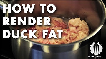 How to Render Duck Fat Technique Video