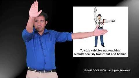 Traffic police Hand Signals