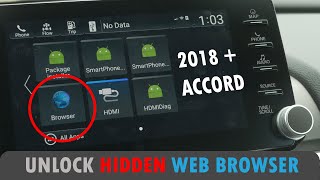 How to access HIDDEN WEB BROWSER in 10th Gen Accord (2018 and later EX/EXL/Touring 1.5T/2.0T/Hybrid) screenshot 3