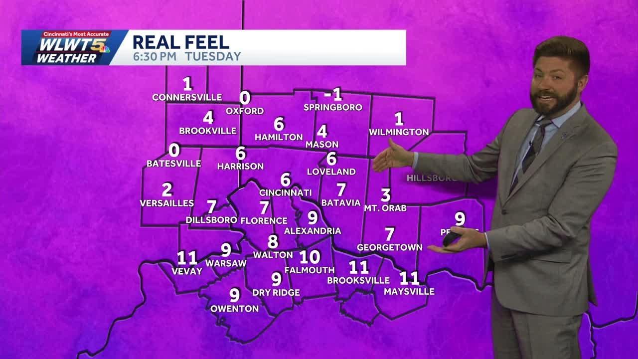 Dangerous wind chills continue for Greater Cincinnati - YouTube