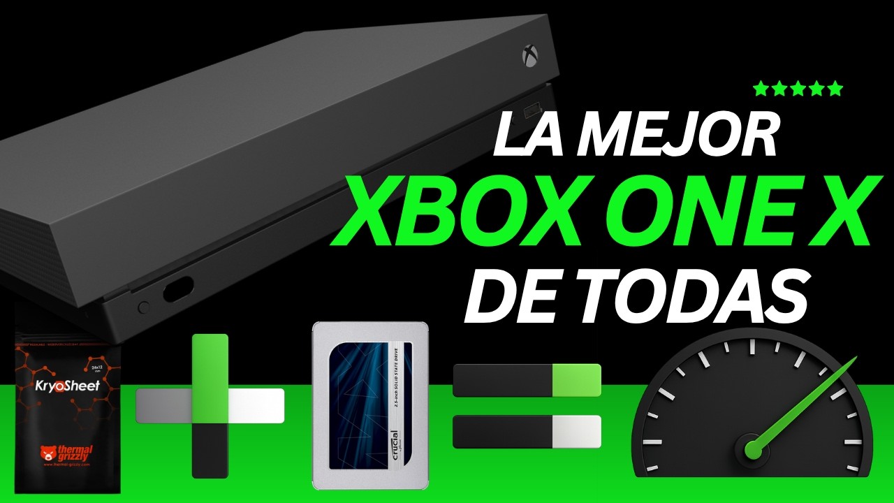 Mejorando al maximo Xbox One X GRAFENO + SSD