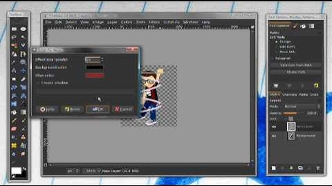 How to make a beam/swirl in GIMP
