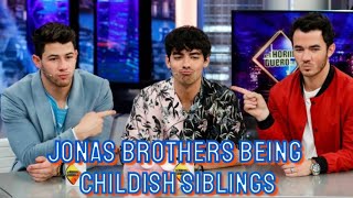 Jonas Brothers Being Childish Siblings