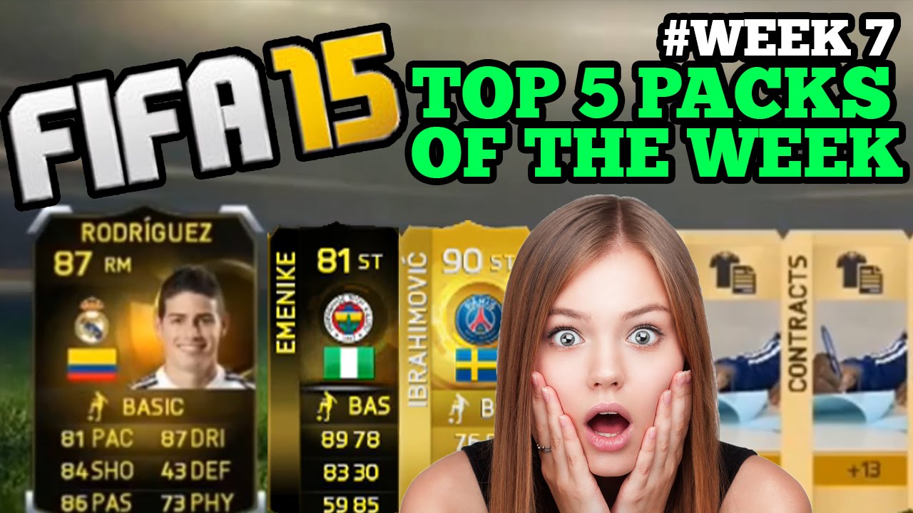 TOP 5 LIVE PACK REACTIONS OF THE WEEK! WEEK 7! IBRA IN A PACK + MORE!! CRAZY PACKS!!