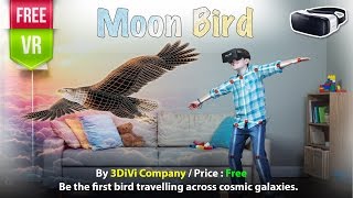 Moon Bird Gear VR - Be the first bird travelling across cosmic galaxies. screenshot 5
