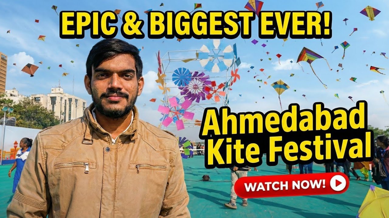 UTTARAYAN VIBES 🪁 | Ahmedabad Kite Festival Vlog