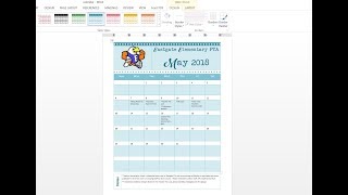 How to easily make a custom calendar using MS Word and templates