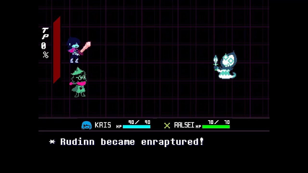 Deltarune Chapter 1 - Sparing Rudinn with the Glowshard - YouTube