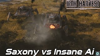 Iron Harvest , Saxony 1v1 Vs Insane Ai , Oil Spill , Skirmish Gameplay , 2020 screenshot 5