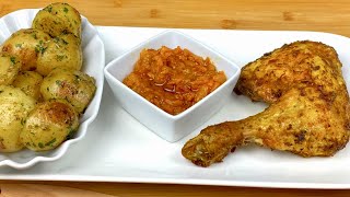 La Meilleure Marinade Pour Vos Cuisses De Poulet Roties Avec De Délicieuses Pommes De Terre Sautées