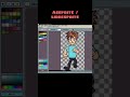 Walk Cycle Pixel Art en Aseprite #animación2d #aseprite #pixelart