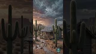 Rain on Wooden Roof in a Cactus Desert | ASMR #junglerainfall #natureasmr #sleepsounds #deepsleep