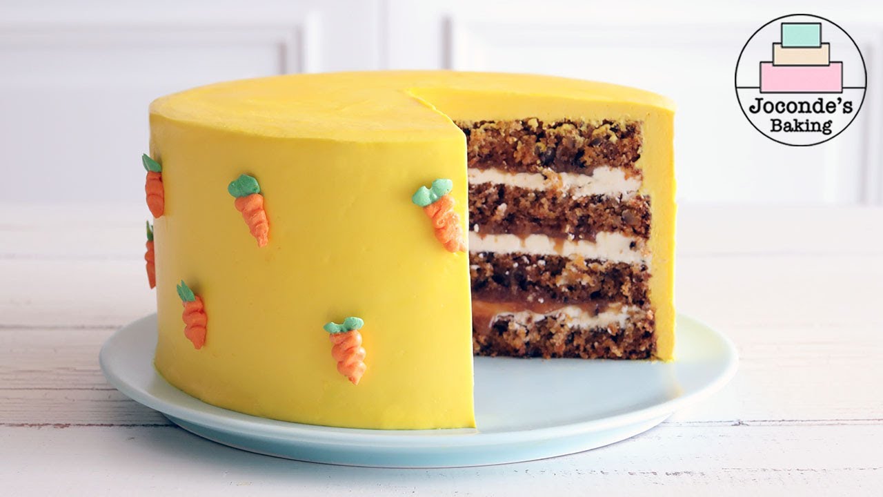 Апельсиновый карамельный морковный торт