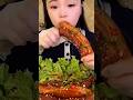 Giant Caramelized Pork Rib Bite #asmr #mukbang #pork