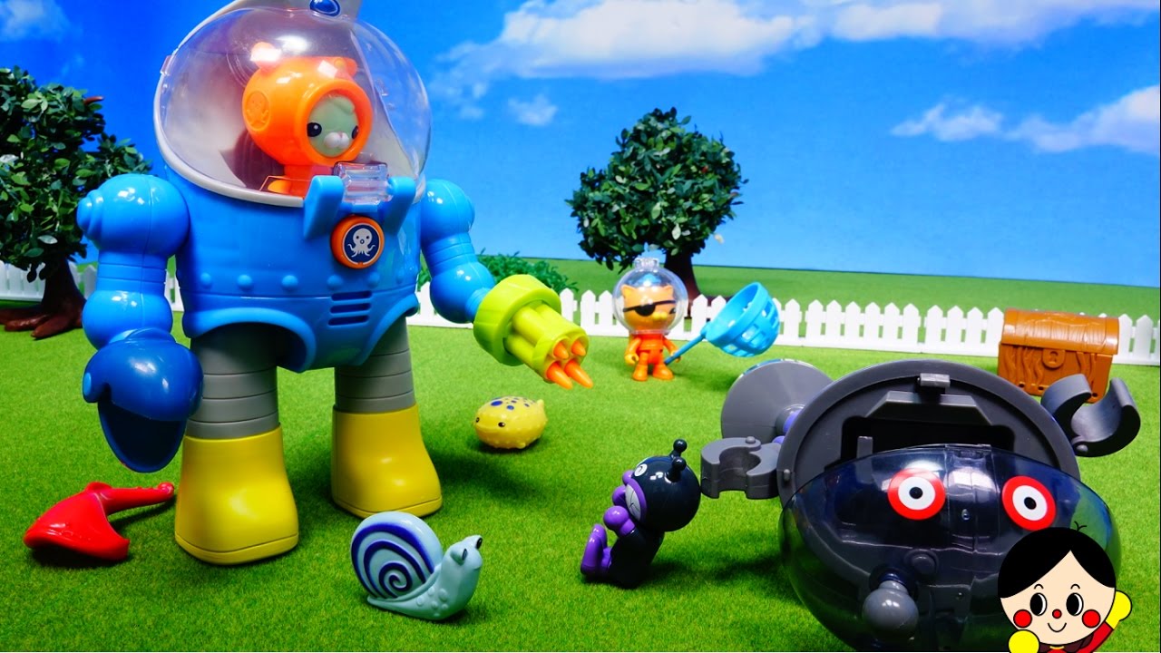 アンパンマンおもちゃアニメ オクトmaxスーツでだだんだんとバトル Anpanman Toy Anime Octonauts Battle Dadandan Youtube