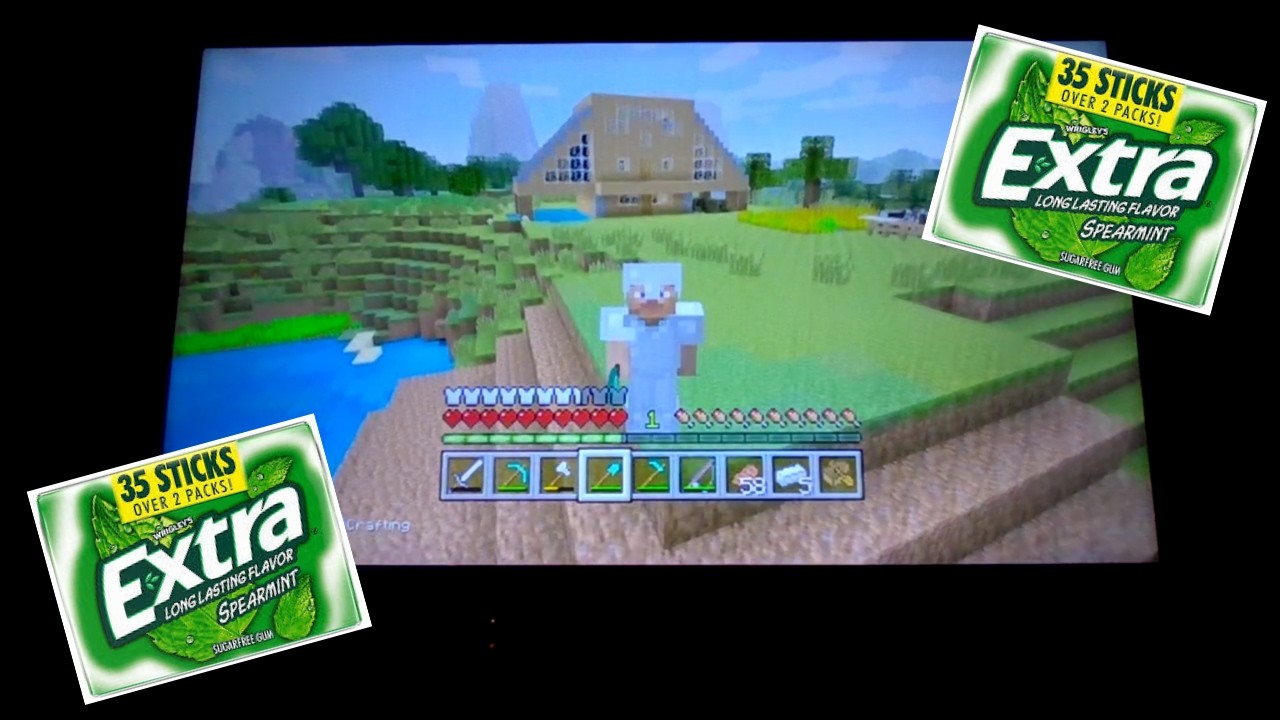 Minecraft Gum Texture ASMR xbox 360 minecraft gum chewing ep 10 - YouTube