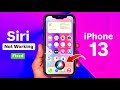 iPhone 13 Siri Not Working Fix - Hey Siri Detection Problem in iPhone 13 - How to fix