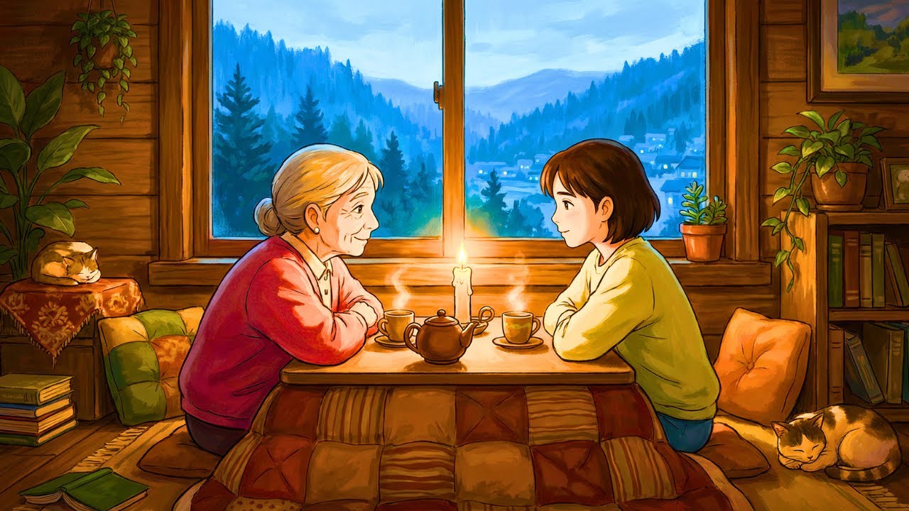 Coming Home Rainy Day in My Childhood Home | ASMR Ghibli Style 