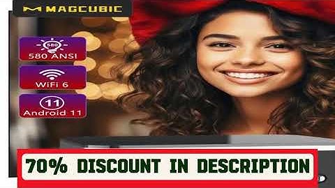 A must-have product! Magcubic 580ANSI Auto Focus Projector Android 11 4K 1080P Wifi6 Voice Control