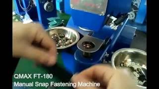 QMAX FT-180 semi-auto snap fastening machine