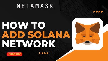 How To Add Solana Network To Metamask !