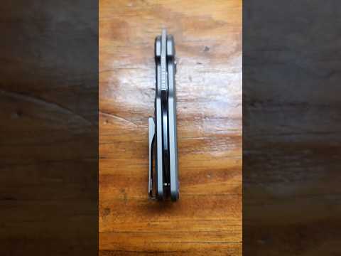 Best Titanium Button Lock Knife!