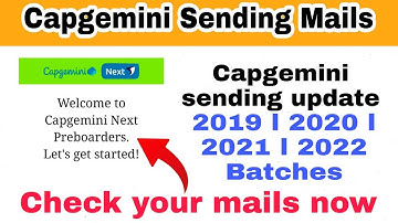 Capgemini Sending Updates l Capgemini next preboarders on degreed l capgemini updates 2022