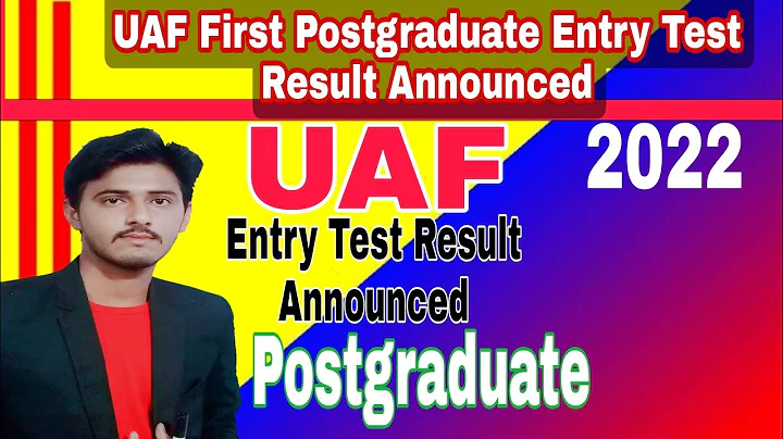 UAF First Postgraduate Entry Test Result Announced 2022 ||How to check UAF Result |Updated Points
