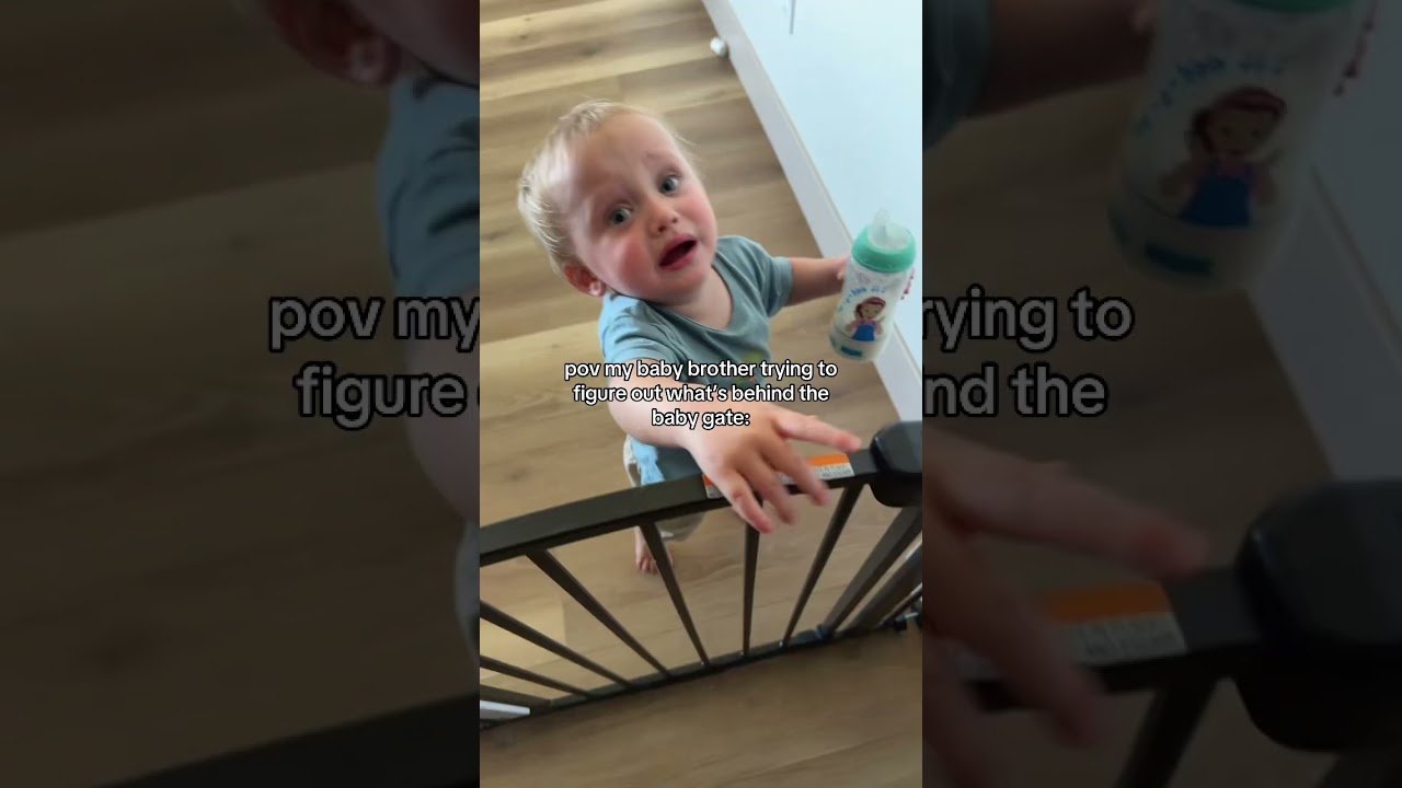 WHATS BEHIND THE GATE?!? #babybrother #relatable #foryou #babygate #ragebaiting
