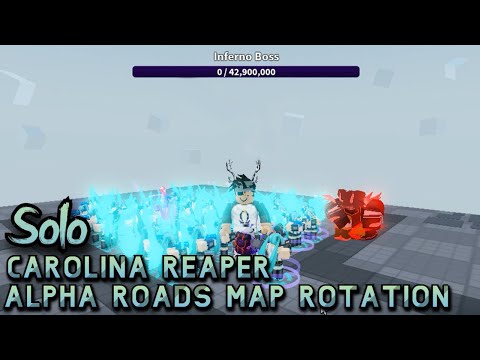 Solo Carolina Reaper | Alpha Roads Map | Full Walkthrough | Roblox Arena Tower Defense