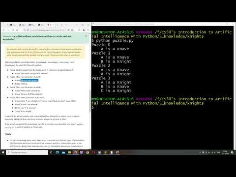 Knights - a program to solve logic puzzles