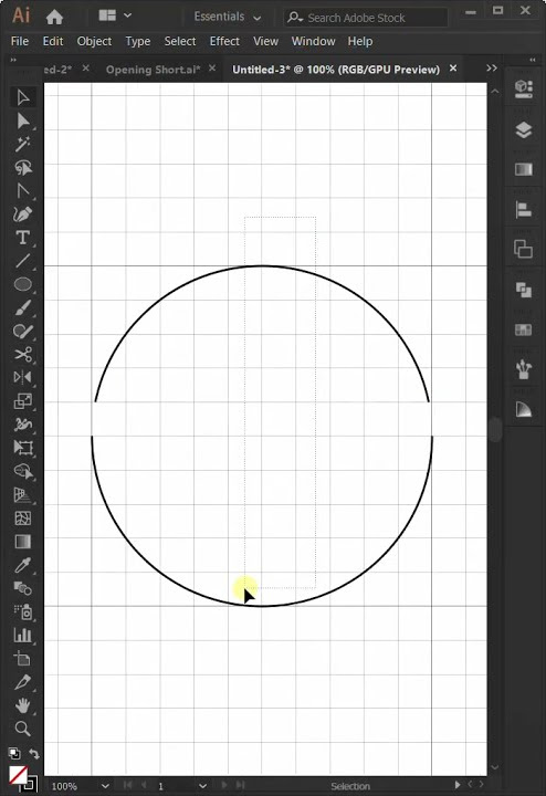 How to draw Icon in Adobe Illustrator - Refresh Icon - YouTube